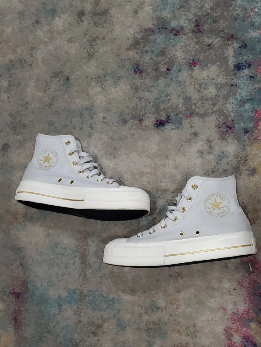 Converse Chuck Taylor All Star Lift Platform High Top Sneakers in Barely Gray - Picture 7 of 11